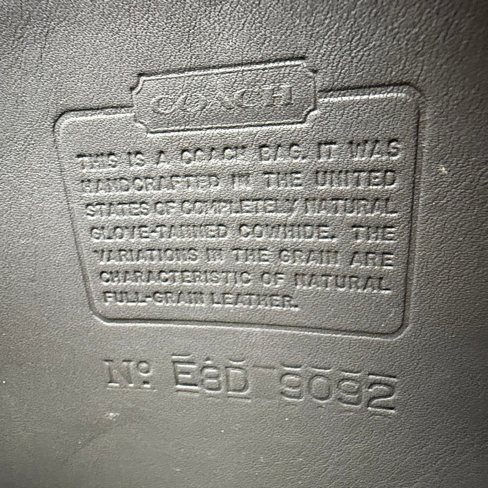 Y2K COACH Tribeca Flap Gray Leather Crossbody Shoulder Purse 9092‎ USA 90s Bag - Picture 6 of 10